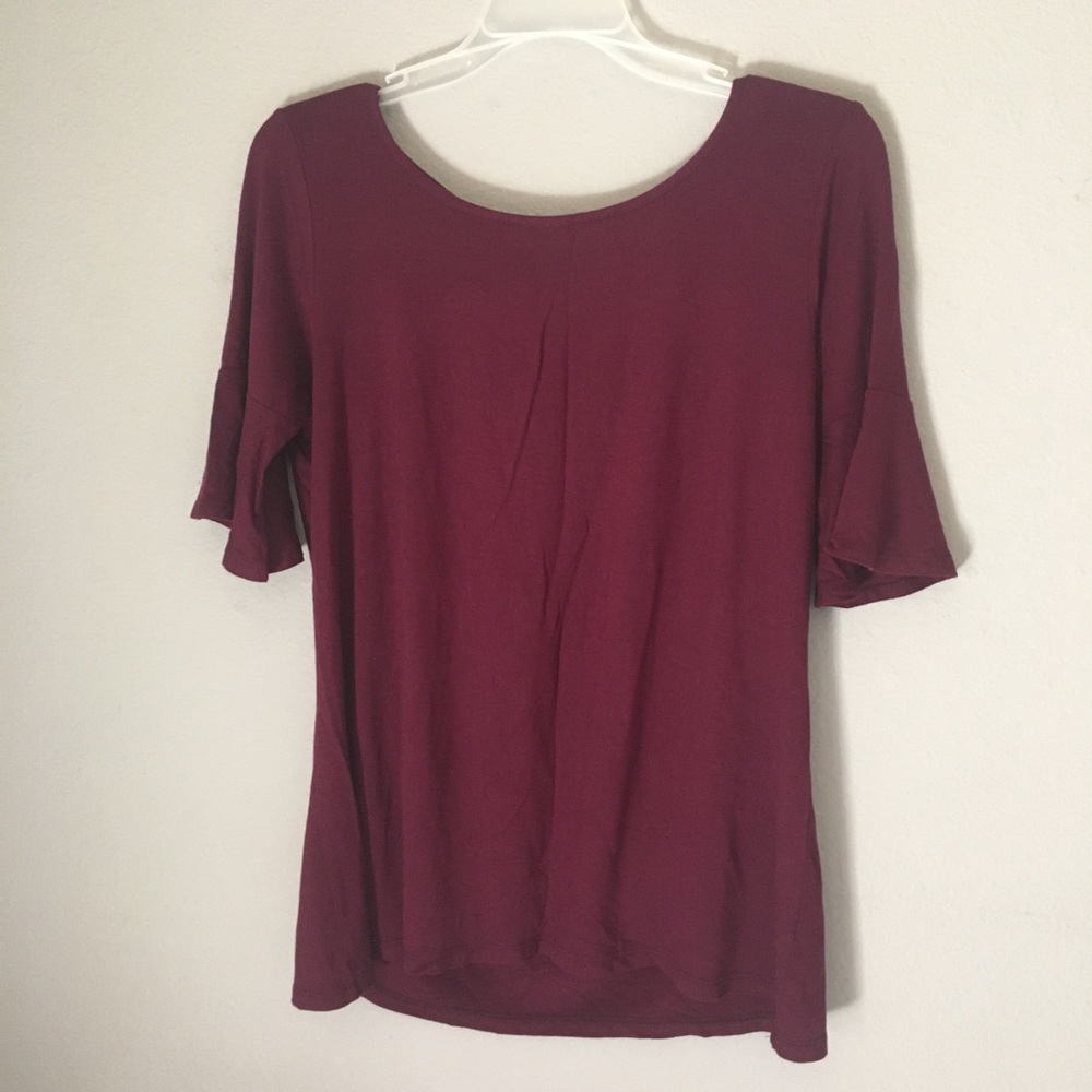 LC Lauren Conrad Bell Sleeve Tee